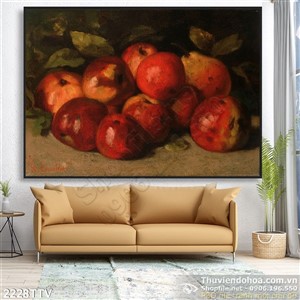 Tranh tĩnh vật hoa quả sơn dầu độc đáo