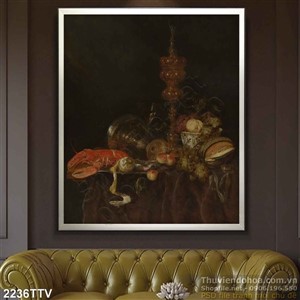 Tranh tĩnh vật hoa quả sơn dầu nghệ thuật