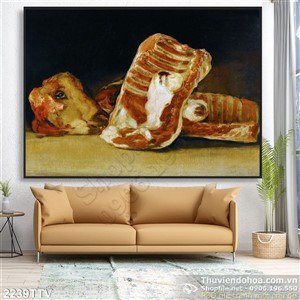 Tranh tĩnh vật hoa quả sơn dầu độc đáo