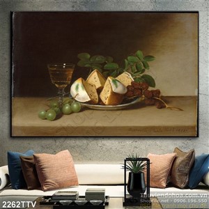 Tranh tĩnh vật hoa quả sơn dầu trang trí bếp