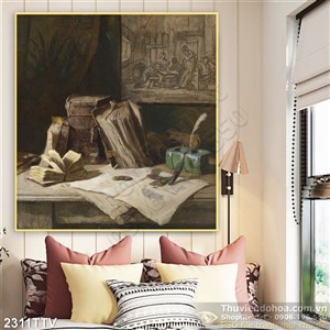 Tranh tĩnh vật hoa quả sơn dầu đẹp