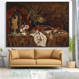 Tranh tĩnh vật hoa quả sơn dầu nghệ thuật