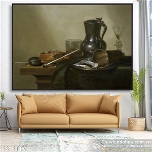 Tranh tĩnh vật hoa quả sơn dầu trang trí đẹp