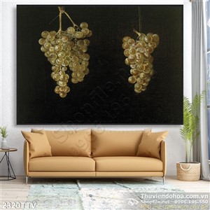 Tranh tĩnh vật hoa quả sơn dầu trang trí bếp