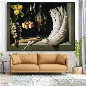 Tranh tĩnh vật hoa quả sơn dầu nghệ thuật