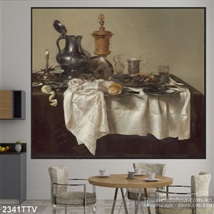 Tranh tĩnh vật hoa quả sơn dầu nghệ thuật