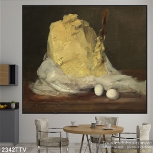 Tranh tĩnh vật hoa quả sơn dầu đẹp