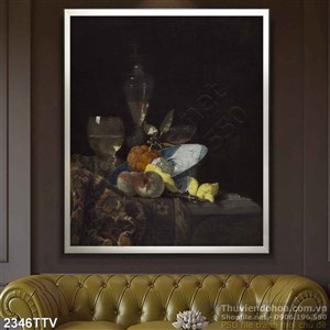 Tranh tĩnh vật hoa quả sơn dầu nghệ thuật