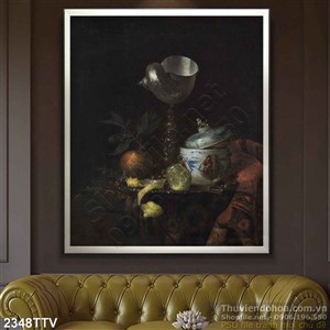Tranh tĩnh vật hoa quả sơn dầu đẹp