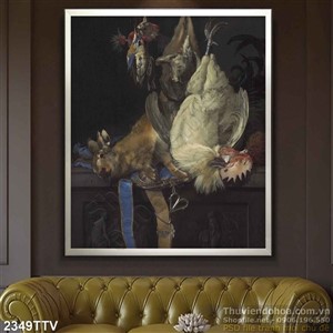 Tranh tĩnh vật hoa quả sơn dầu trang trí bếp