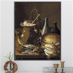 Tranh tĩnh vật hoa quả sơn dầu nghệ thuật