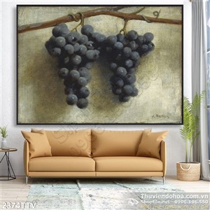 Tranh tĩnh vật hoa quả sơn dầu trang trí bếp