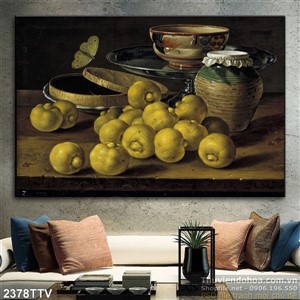 Tranh tĩnh vật hoa quả sơn dầu nghệ thuật