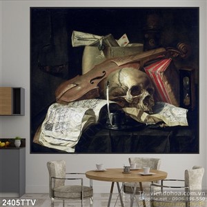 Tranh tĩnh vật hoa quả sơn dầu trang trí đẹp