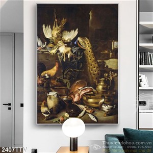 Tranh tĩnh vật hoa quả sơn dầu trang trí đẹp