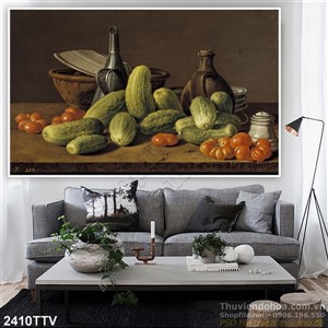 Tranh tĩnh vật hoa quả sơn dầu độc đáo