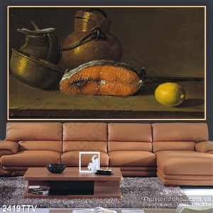 Tranh tĩnh vật hoa quả sơn dầu độc đáo