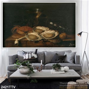 Tranh tĩnh vật hoa quả sơn dầu độc đáo