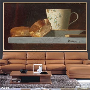 Tranh tĩnh vật hoa quả sơn dầu trang trí đẹp