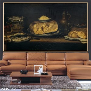 Tranh tĩnh vật hoa quả sơn dầu độc đáo