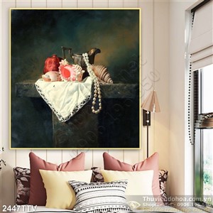 Tranh tĩnh vật hoa quả sơn dầu độc đáo