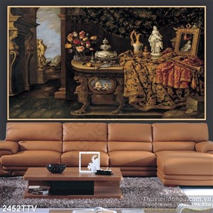 Tranh tĩnh vật hoa quả sơn dầu trang trí đẹp