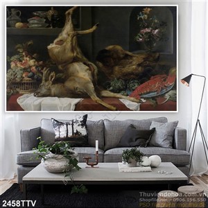 Tranh tĩnh vật hoa quả sơn dầu nghệ thuật