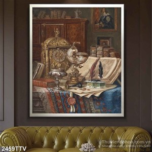 Tranh tĩnh vật hoa quả sơn dầu nghệ thuật đẹp