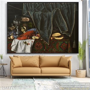 Tranh tĩnh vật hoa quả sơn dầu nghệ thuật đẹp