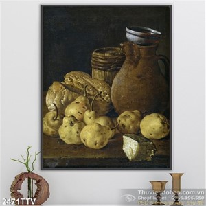 Tranh tĩnh vật hoa quả sơn dầu độc đáo