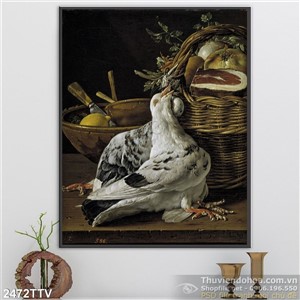 Tranh tĩnh vật hoa quả sơn dầu nghệ thuật đẹp