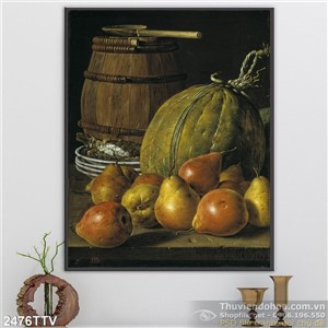 Tranh tĩnh vật hoa quả sơn dầu nghệ thuật
