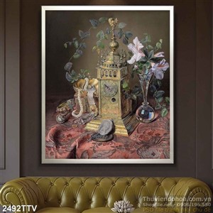 Tranh tĩnh vật hoa quả sơn dầu treo tường đẹp