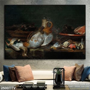 Tranh tĩnh vật hoa quả sơn dầu nghệ thuật