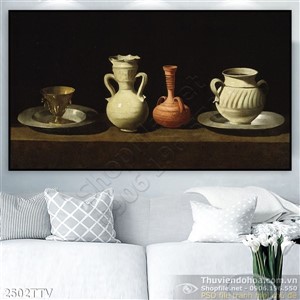 Tranh tĩnh vật hoa quả sơn dầu treo tường đẹp