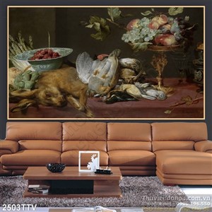 Tranh tĩnh vật hoa quả sơn dầu nghệ thuật