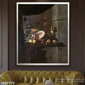 Tranh tĩnh vật hoa quả sơn dầu trang trí đẹp