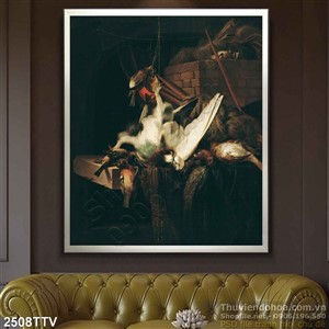 Tranh tĩnh vật hoa quả sơn dầu treo tường