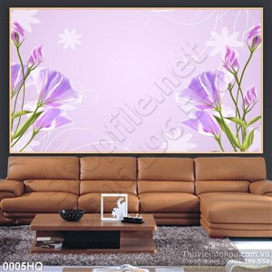 Tranh hoa lá dán tường  đẹp