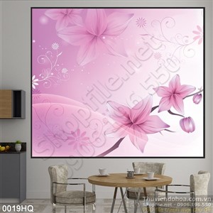 Tranh hoa lá nghệ thuật