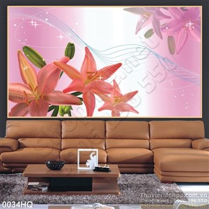 Tranh hoa lá nghệ thuật đẹp