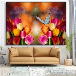 Tranh hoa tulip