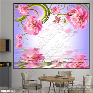 Tranh hoa lá trrang trí tường