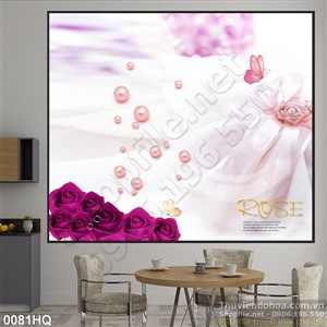 Tranh hoa hoa hồng đẹp