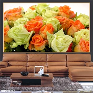 Tranh hoa lá treo tường đẹp