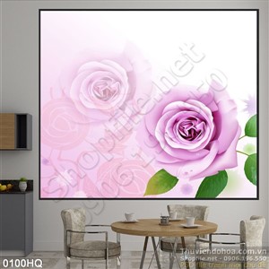 Tranh hoa hông đẹp