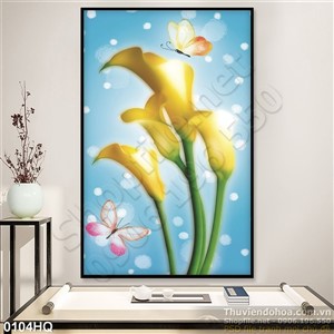 Tranh hoa Vân môn đẹp