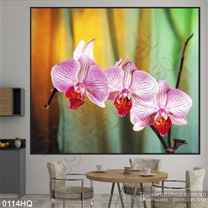 Tranh hoa lá nghệ thuật đẹp