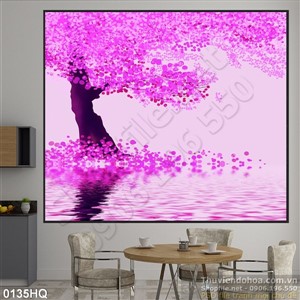 Tranh hoa lá treo tường đẹp