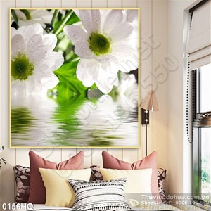 Tranh hoa nghệ thuật trang trí phòng khách